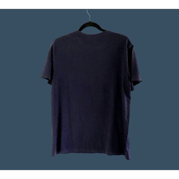 GOODIELLOW- MENS PLAIN NAVY SHORT SLEEVE CREW NECK T-SHIRT SIZE LARGE - Picture 2 of 6